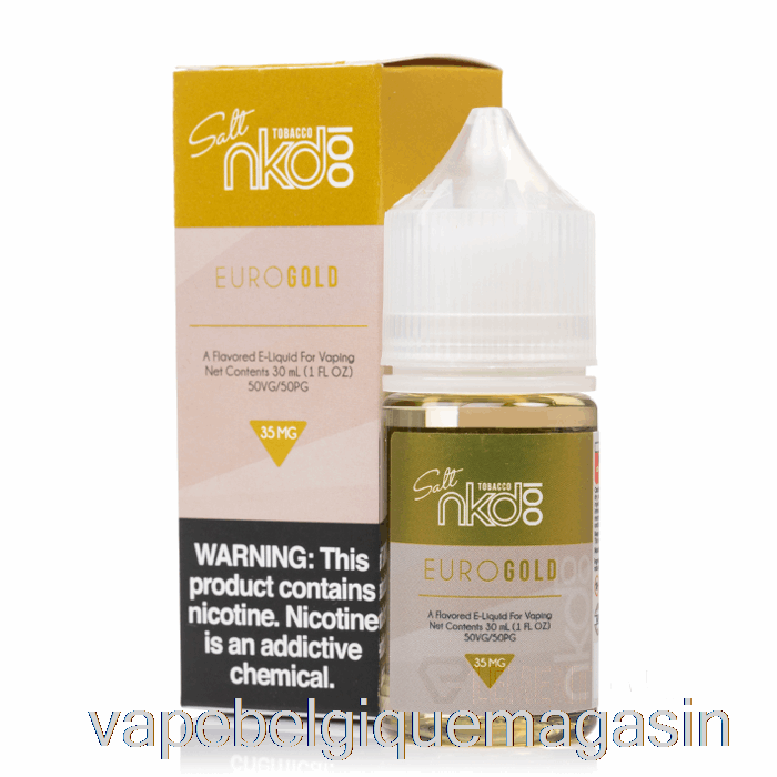 Vape Juice Euro Gold - E-liquide Nkd 100 Sel - 30ml 35mg